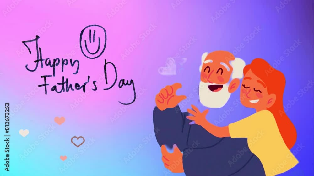 fathers day, wish card, the father sitting with Daughter fathers day, wish card, the father sitting with Daughter