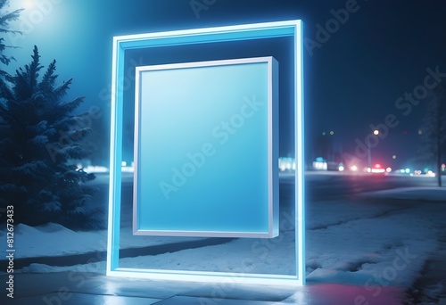 Mockup outdoor design for advertising of companies and for social media poster and banners in different sizes with elegent and attractive colours concept