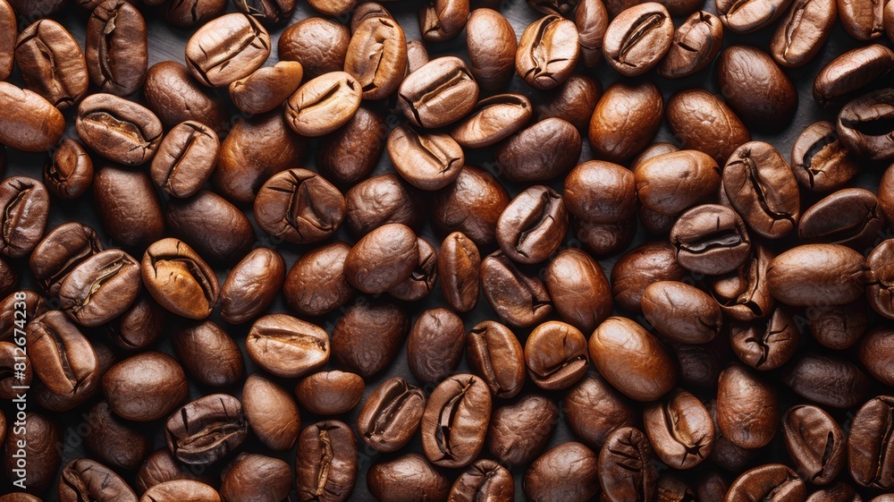 Coffee beans, on a black background, top view
a pile of large cracked black roasted coffee beans on a black slate background Coffee beans, on a black background, top view
a pile of large cracked black roasted coffee beans on a black slate background