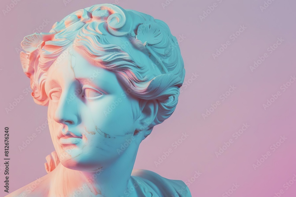 Aphrodite gypsum statue head pensive pose pastel gradient background Greek mythology goddess love beauty art sculpture classic elegant soft colors digital illustration culture
Aphrodite gypsum statue head pensive pose pastel gradient background Greek mythology goddess love beauty art sculpture classic elegant soft colors digital illustration culture