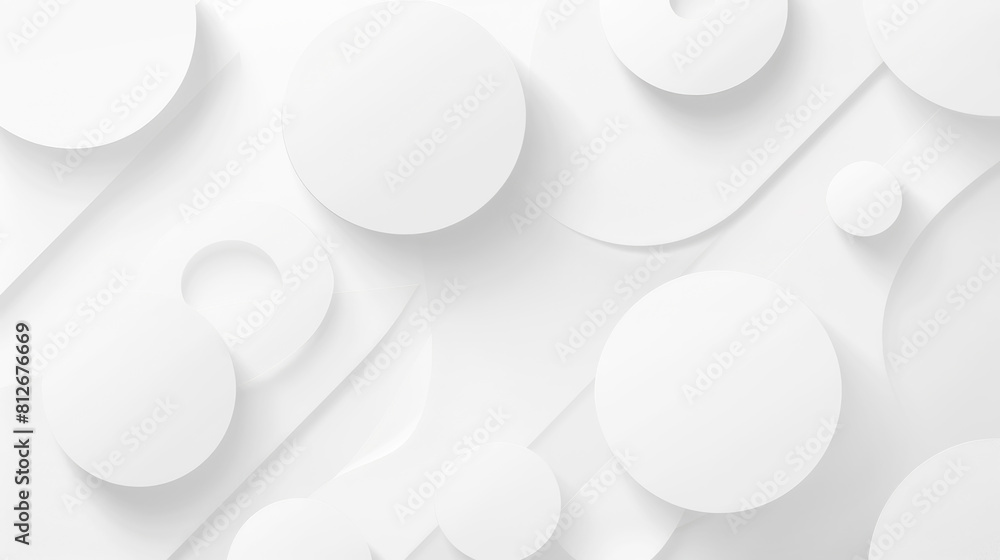 White circle geometrical abstract illustration background White circle geometrical abstract illustration background