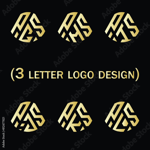 Creative 3 letter logo design PSG,PSH,PSI,PSJ,PSK,PSL, 