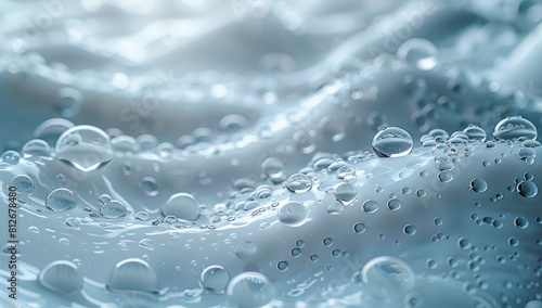 Pure Elegance: Abstract Water Drops and Bubbles