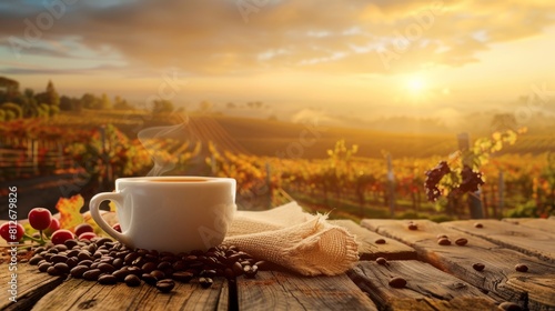 A Morning Coffee in the Vineyard