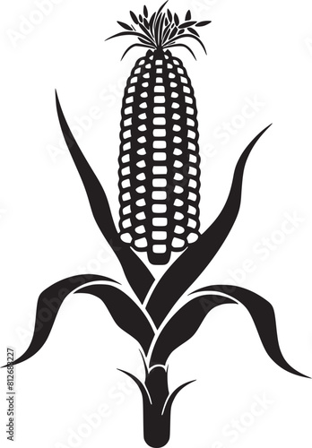 Hand drawing style of corn vector. It is suitable for plant icon, sign or symbol.