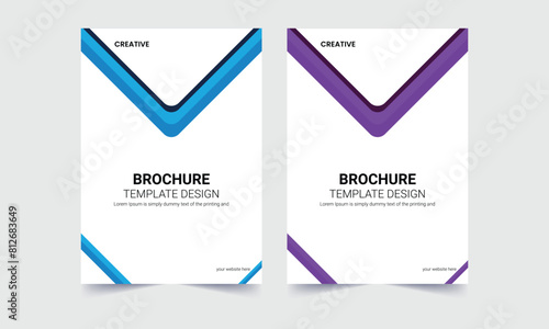 Business flyer , brochure design, brochure cover page layout template