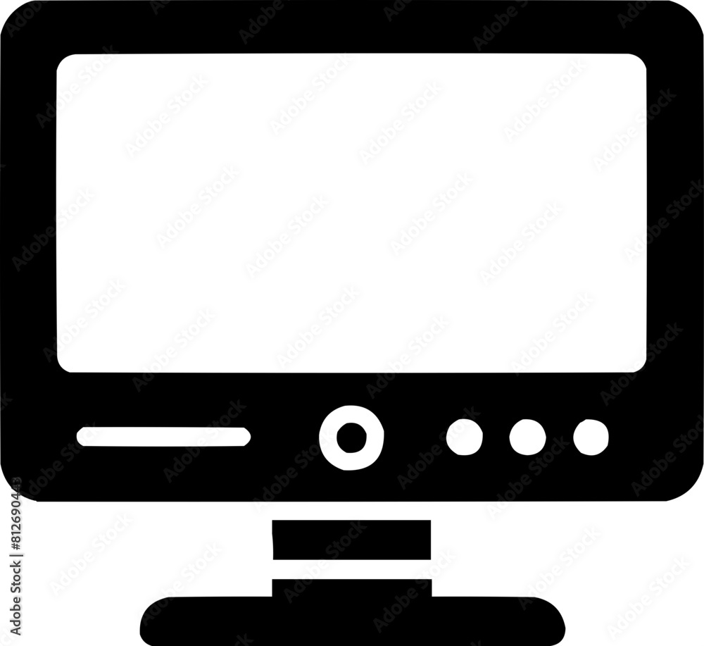 computer monitor icon pictogram computer monitor icon pictogram