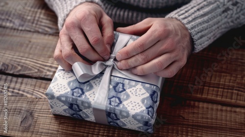 The Careful Gift Wrapping Process
