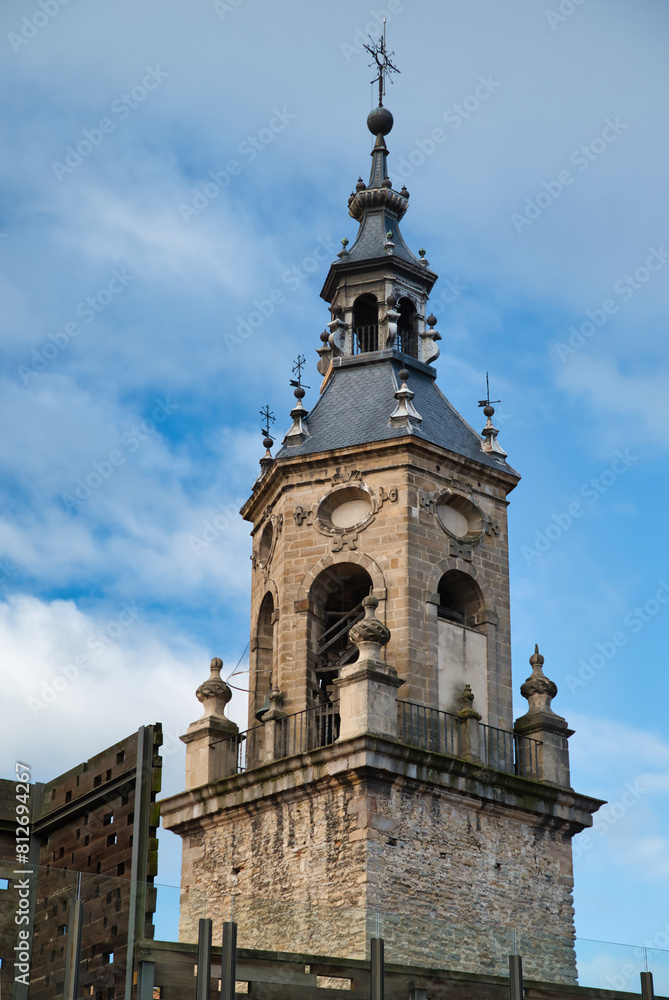 Tower of the church Gasteiz, Vitoria, Basque Country, Spain Tower of the church Gasteiz, Vitoria, Basque Country, Spain
