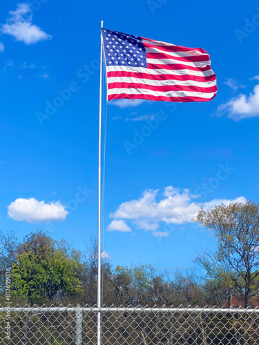 American Flag Waving
