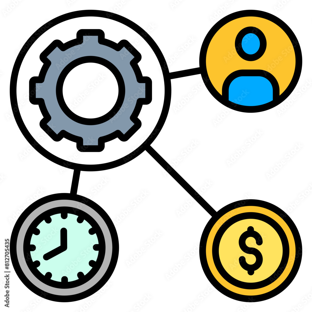 Resource Allocation Icon