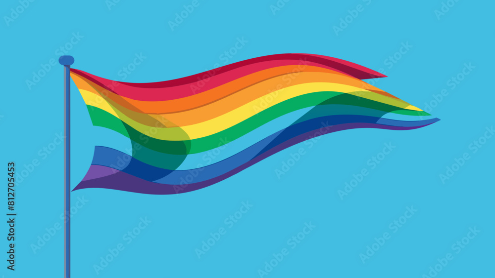 Pride in Diversity: Rainbow Flag Fluttering in the Wind. Perfect for: Pride events, LGBTQ+ advocacy campaigns, diversity celebrations, Social media posts, event banners, community newsletters. Pride in Diversity: Rainbow Flag Fluttering in the Wind. Perfect for: Pride events, LGBTQ+ advocacy campaigns, diversity celebrations, Social media posts, event banners, community newsletters.