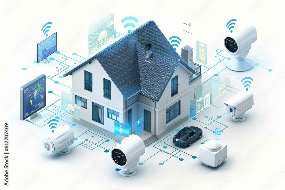 Modern security measures in protective networks use real-time sensors and alarm systems, employing vigilant sound detection and video capabilities for remote access and comprehensive monitoring. Modern security measures in protective networks use real-time sensors and alarm systems, employing vigilant sound detection and video capabilities for remote access and comprehensive monitoring.