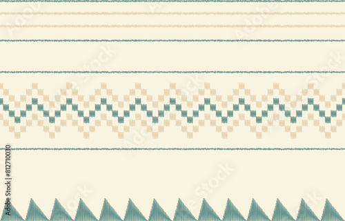 Ethnic abstract ikat art. Aztec ornament print. geometric ethnic pattern seamless  color oriental.  Design for background ,curtain, carpet, wallpaper, clothing, wrapping, Batik, vector illustration.