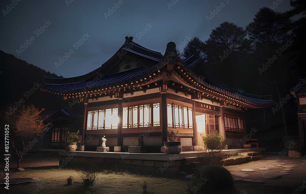 Traditional oriental house, elegant and stylish house Traditional oriental house, elegant and stylish house