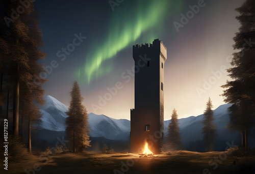 castle tower in winther photo