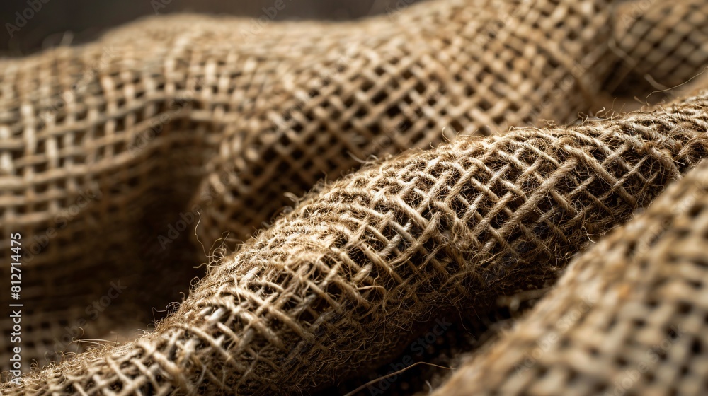 Macro shot of texture of a rough burlap sacks Macro shot of texture of a rough burlap sacks