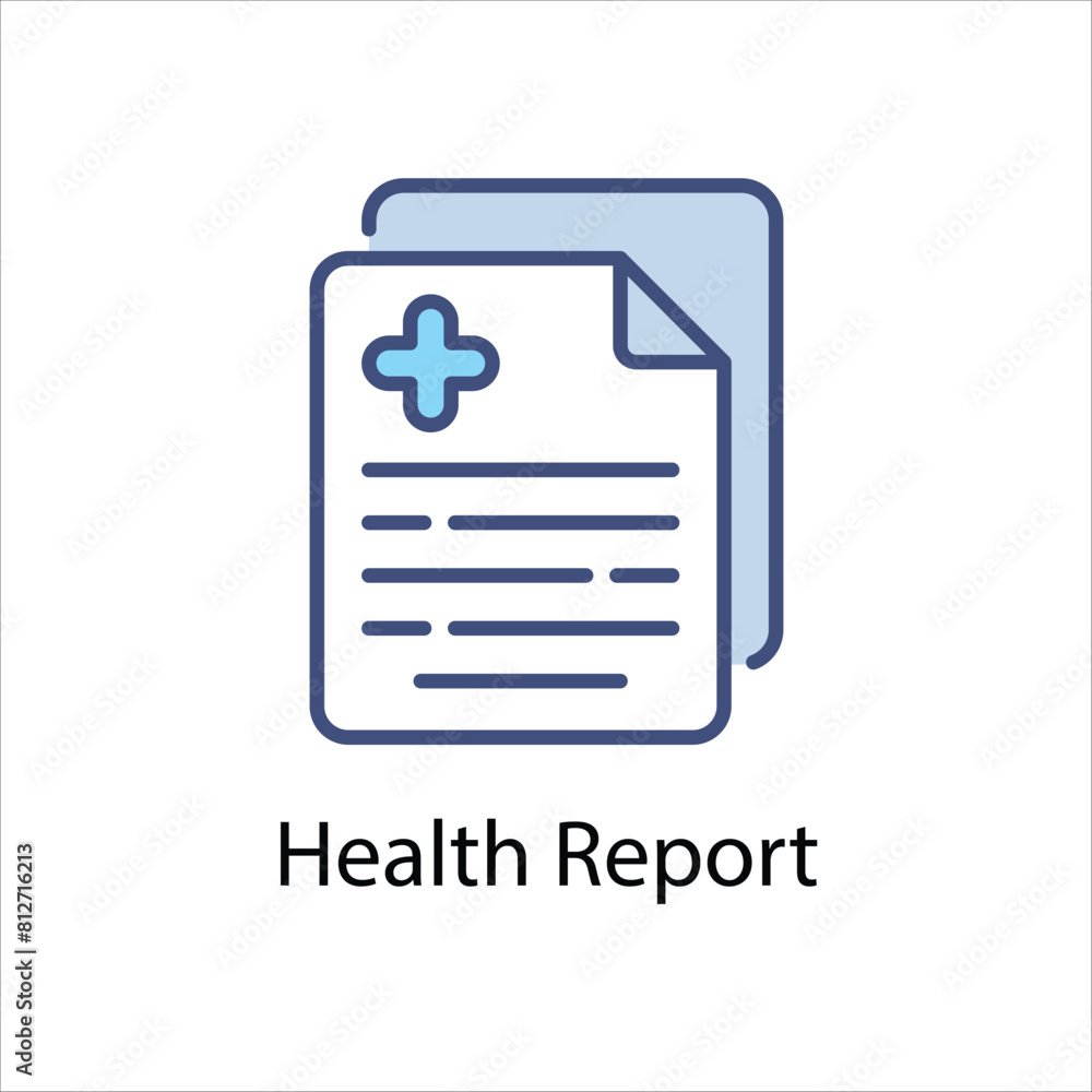 Health Report vector icon Health Report vector icon