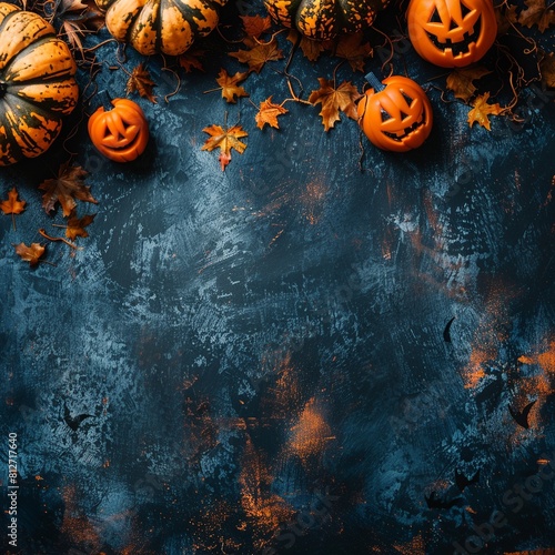 Send spooky greetings with our Halloween-themed card featuring a writable background. Personalize your message against a haunting backdrop for a memorable holiday gesture. photo