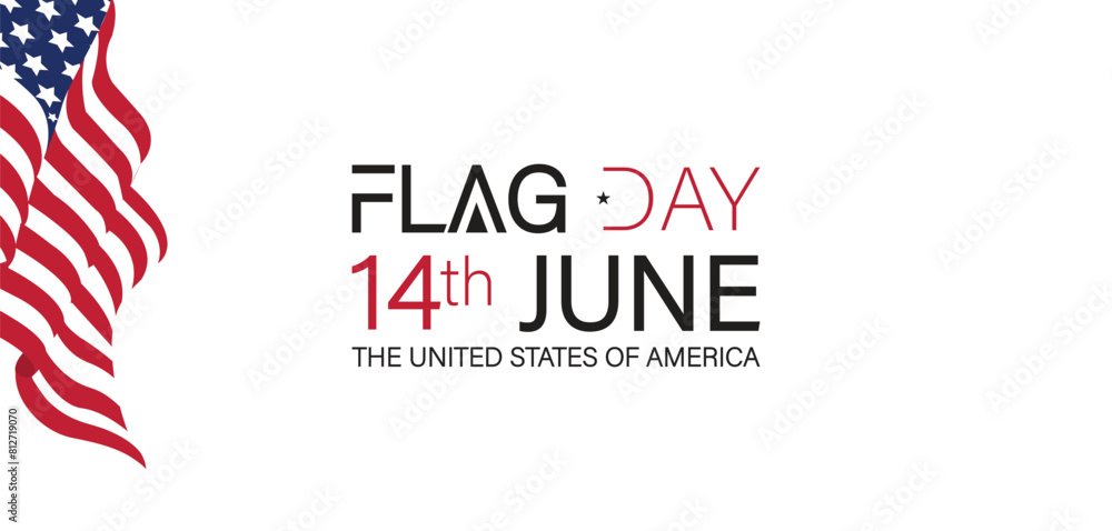 Obraz premium Celebrate Flag Day with Stunning Illustration on June 14th