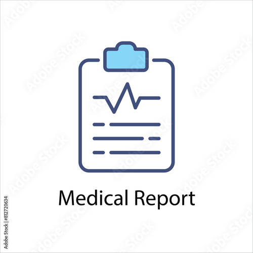 Medical Report vector icon