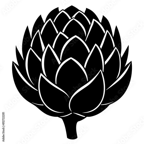 illustration of a artichoke vector silhouette