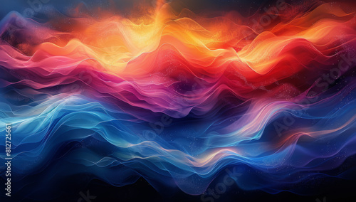 Enchanting Color Waves: Abstract, Swirling, and Otherworldly Patterns in Art