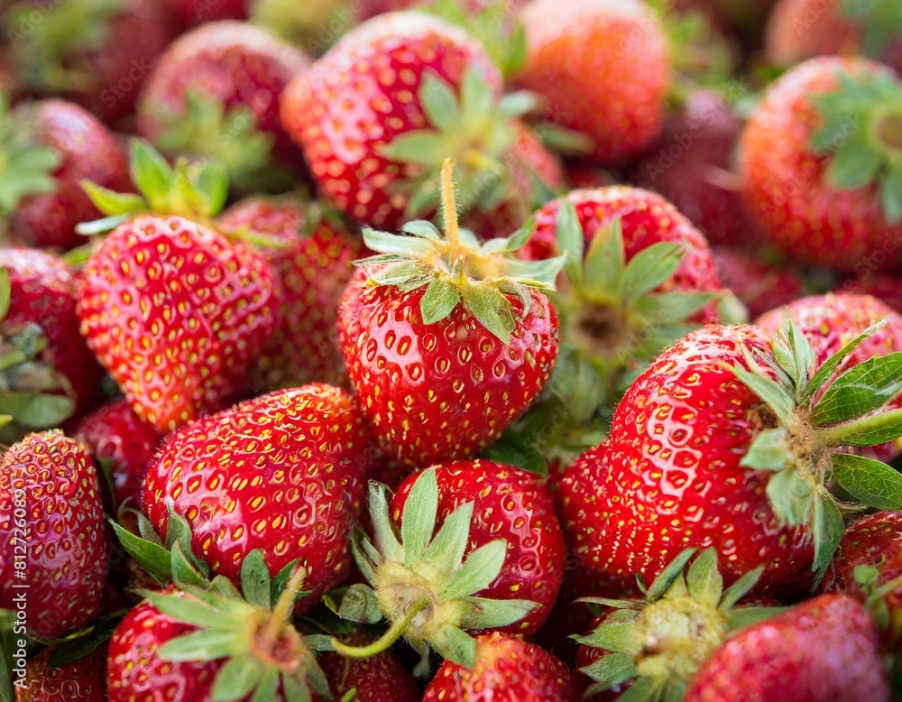 a lot of small strawberries texture close up a lot of small strawberries texture close up