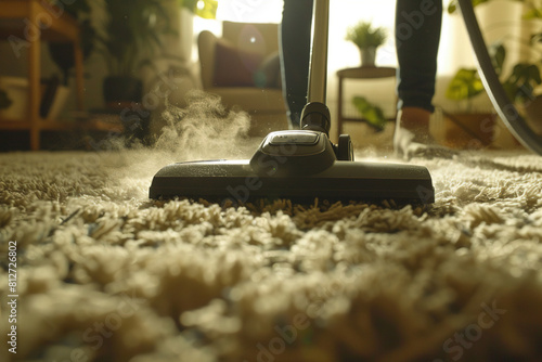 vacuum cleaner on the floor	
