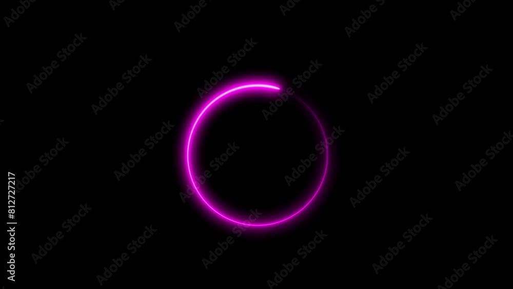 Abstract beautiful colorful neon circle frame loading icon on black bckground. Abstract glowing neon circle animation. neon round frame, circle, ring shape, empty space. Abstract beautiful colorful neon circle frame loading icon on black bckground. Abstract glowing neon circle animation. neon round frame, circle, ring shape, empty space.