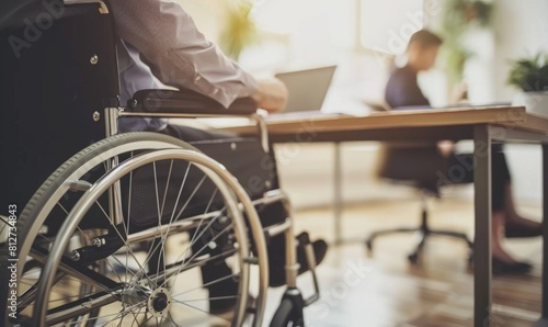 A disabled businessman in a wheelchair, Disability benefits