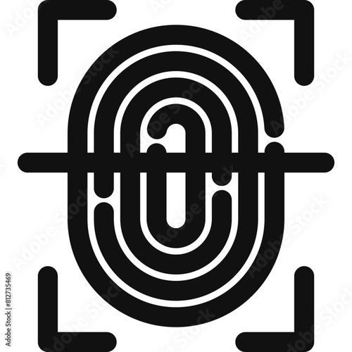 Fingerprint Scan Icon