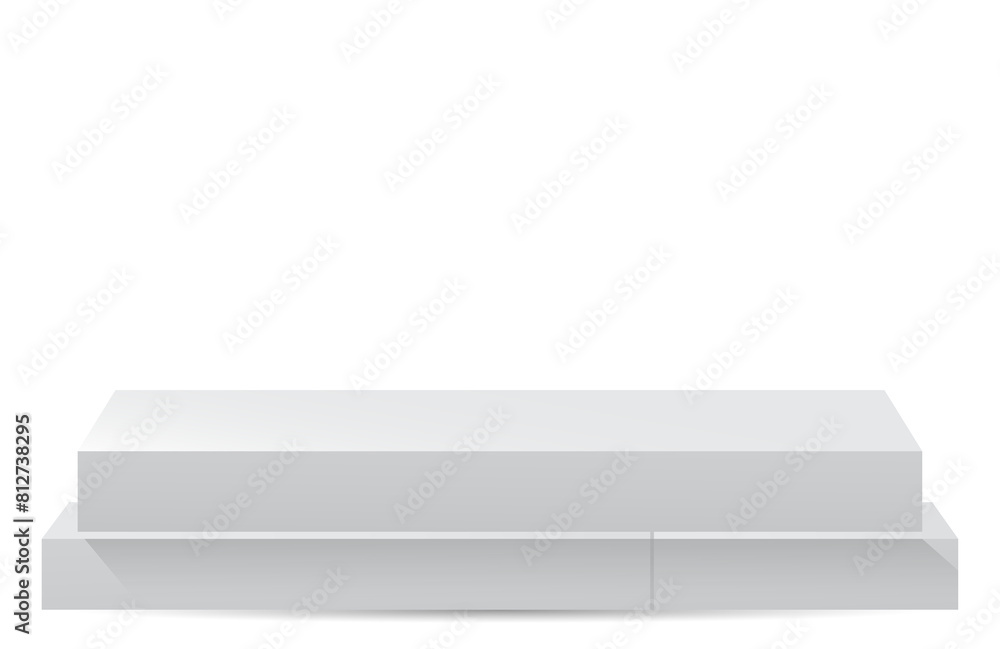 Square pedestal podium luxury shape on transparent background Square pedestal podium luxury shape on transparent background