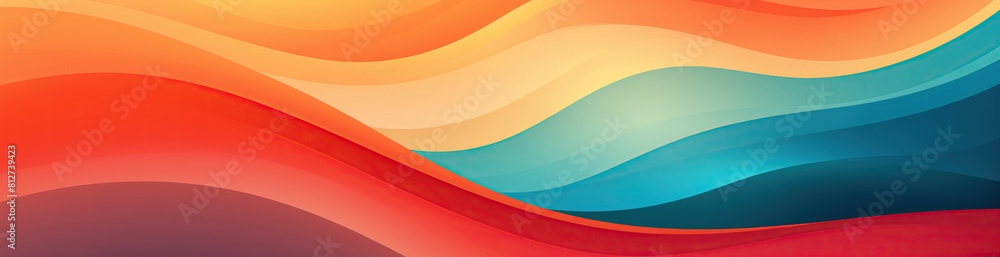 Rainbow ripples of surreal splendor. Multicolored waves swirl and ...