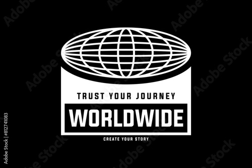 streetwear typography worldwide vector graphic tee design ideas templates