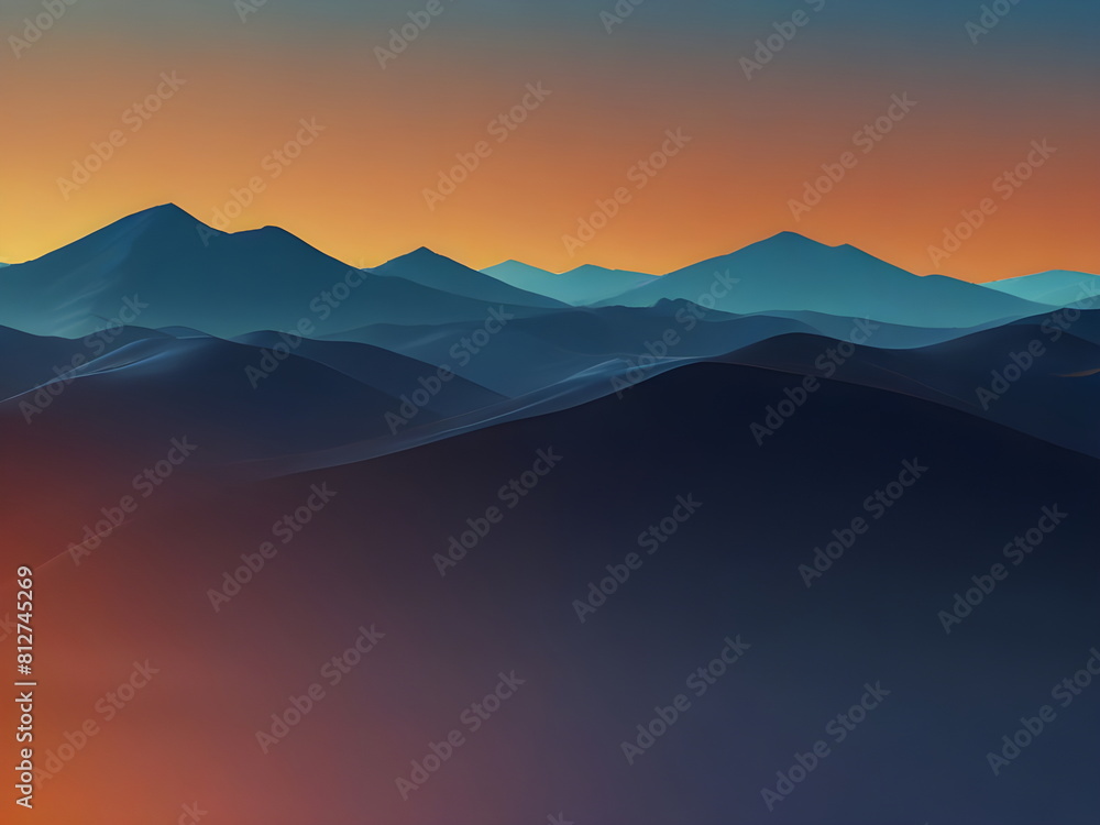 blue and orange lights over mountains blue and orange lights over mountains