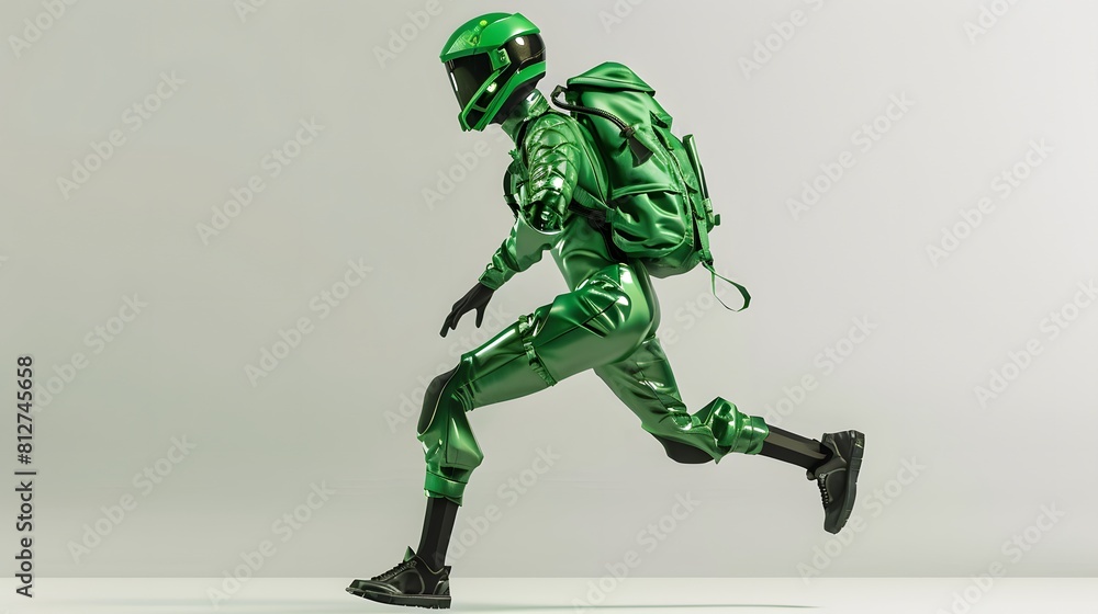 3D illustration of a cyberpunk character on a white background. Cyborg, humanoid robot, robot. 3D illustration of a cyberpunk character on a white background. Cyborg, humanoid robot, robot.