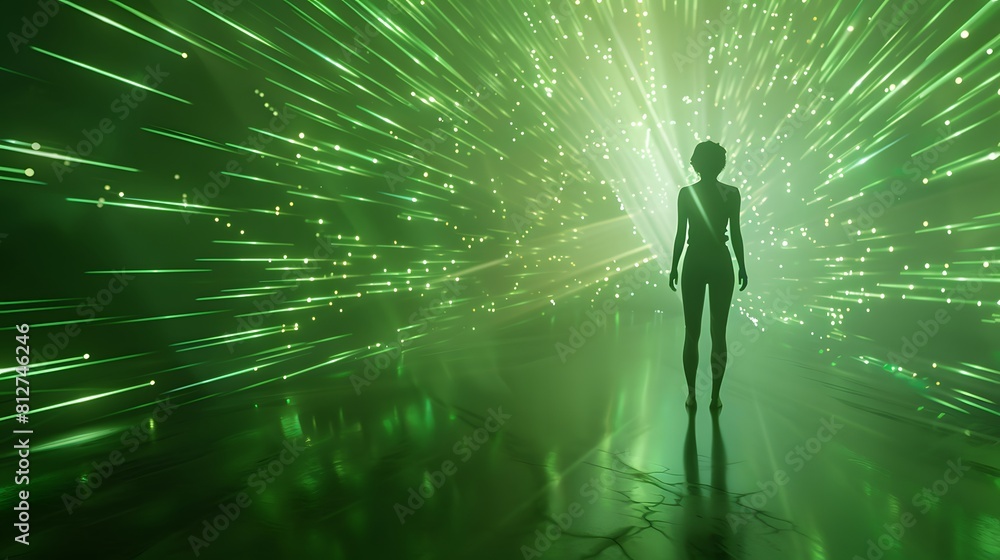 3D illustration of cyberpunk character on green screen. cyborg, humanoid, robot. 3D illustration of cyberpunk character on green screen. cyborg, humanoid, robot.