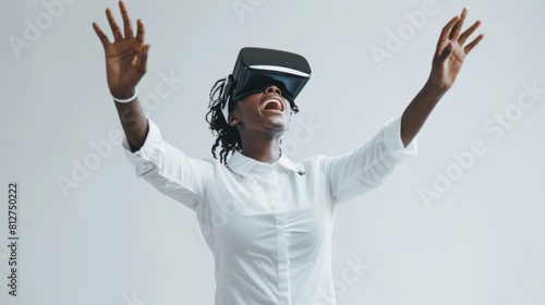 Man Experiencing Virtual Reality.