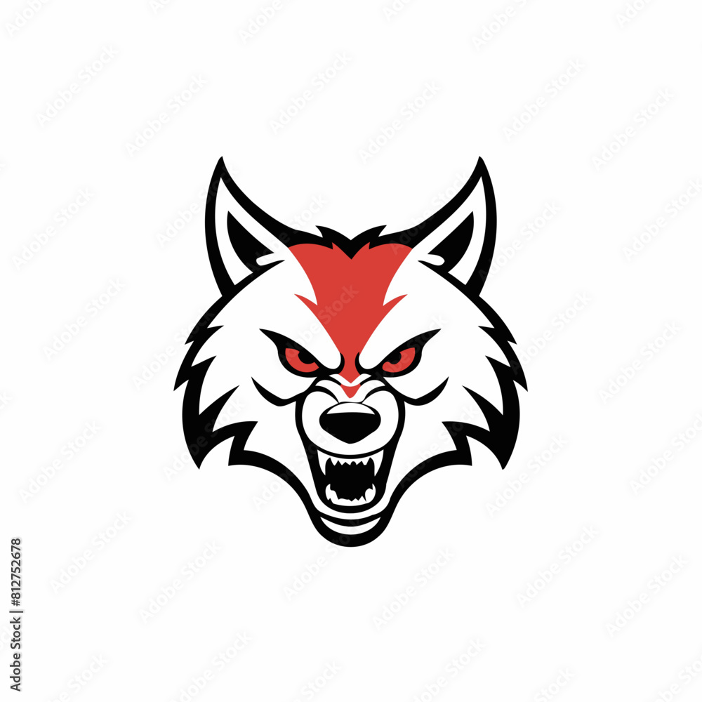 Vector illustration of a cute Wolf for toddlers story books Vector illustration of a cute Wolf for toddlers story books
