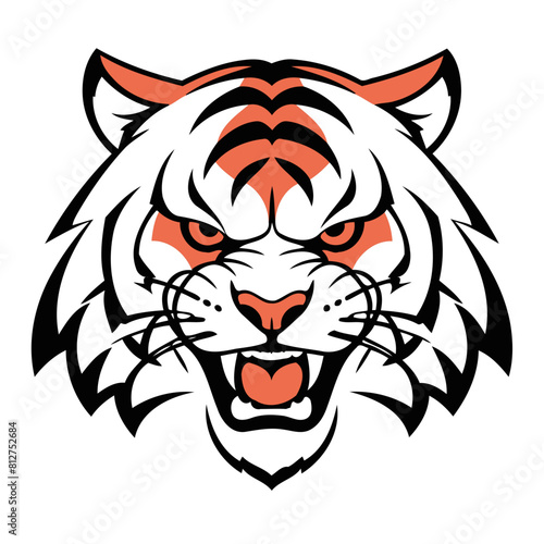 Vector illustration of a sweet Tiger for youngsters' imaginative journeys
