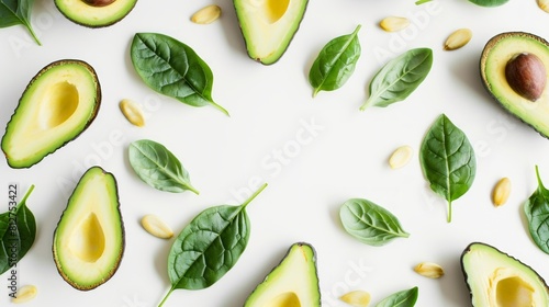 Wholesome Avocado Oil: Capturing the Essence of Avocado Fruit and Leaves- Presented in a Striking 