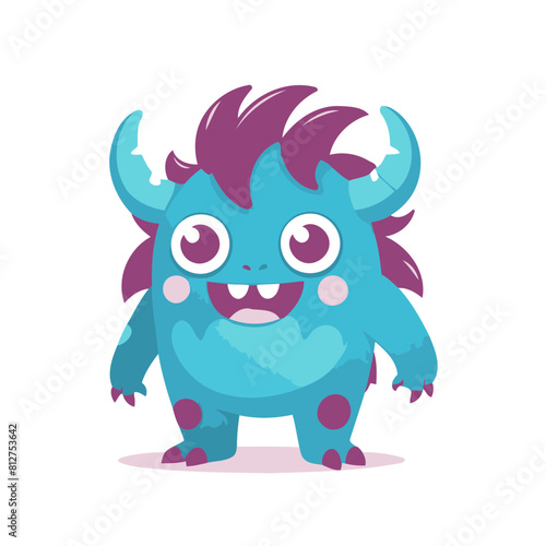 Vector illustration of a playful Monster for preschoolers' storytime