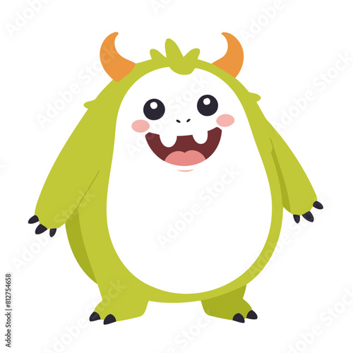 Vector illustration of a sweet Monster for youngsters' imaginative journeys