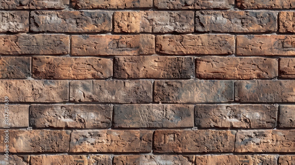 Appearance of brown brick pattern background Appearance of brown brick pattern background