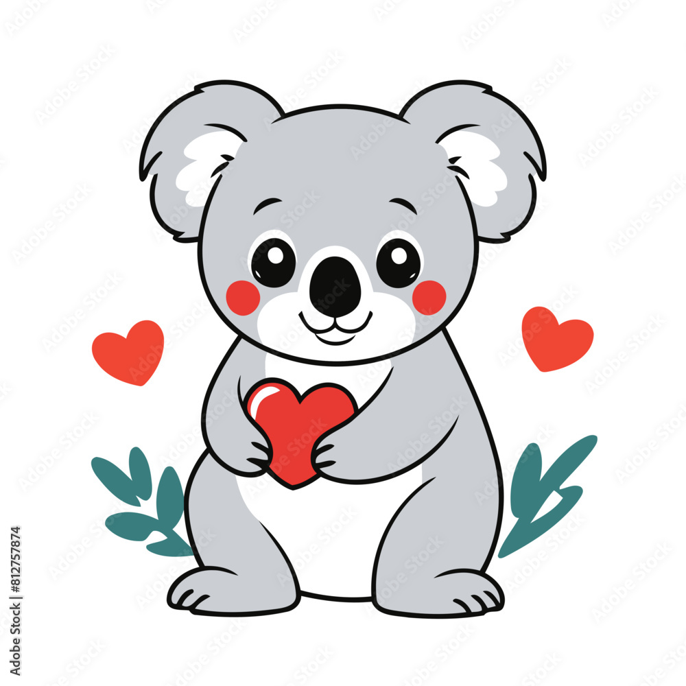 Vector illustration of an endearing Koala for kids' bedtime stories Vector illustration of an endearing Koala for kids' bedtime stories