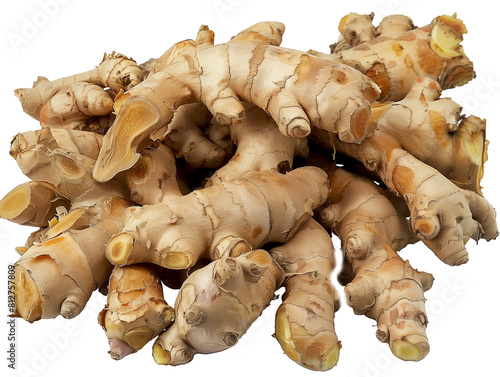 A Pile of Ginger with a Transparent Background PNG