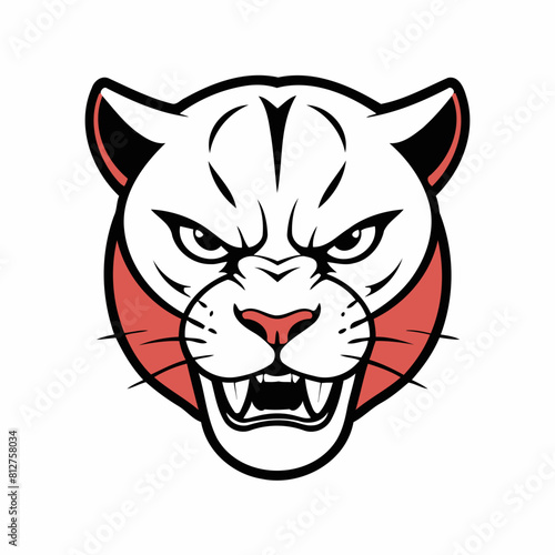Cute vector illustration of a Panther for youngsters' picture books