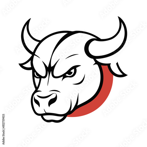 Vector illustration of a sweet Bull for youngsters' imaginative journeys