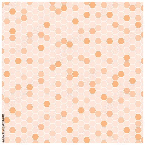 Honeycomb abstract artwork, beehive pattern for decoration, hive symbol for fabric design